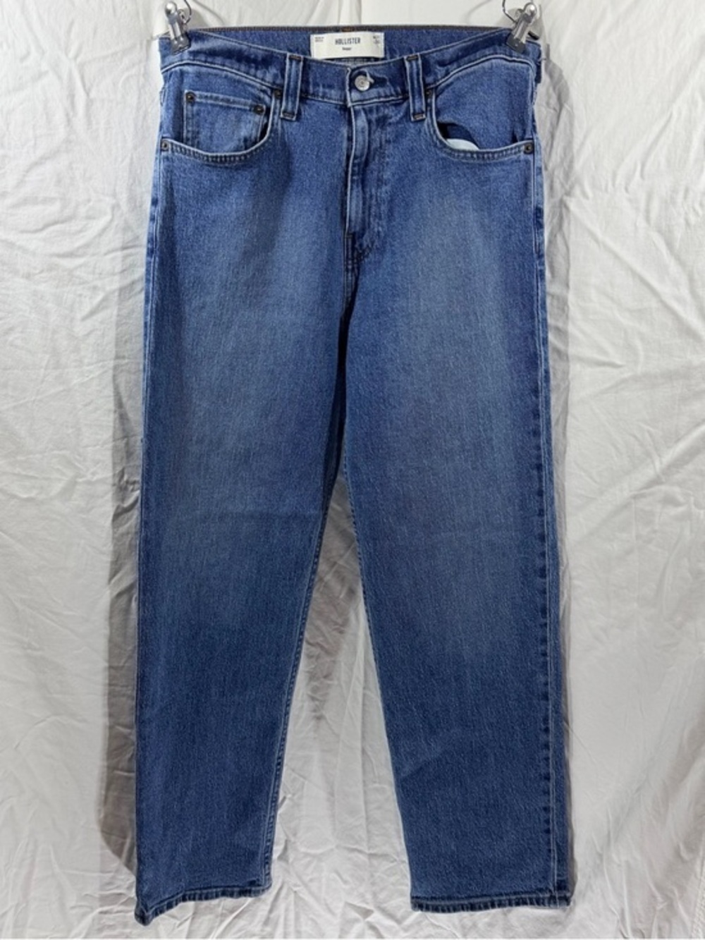 Hollister Men's Mid Blue Slim Straight Jeans